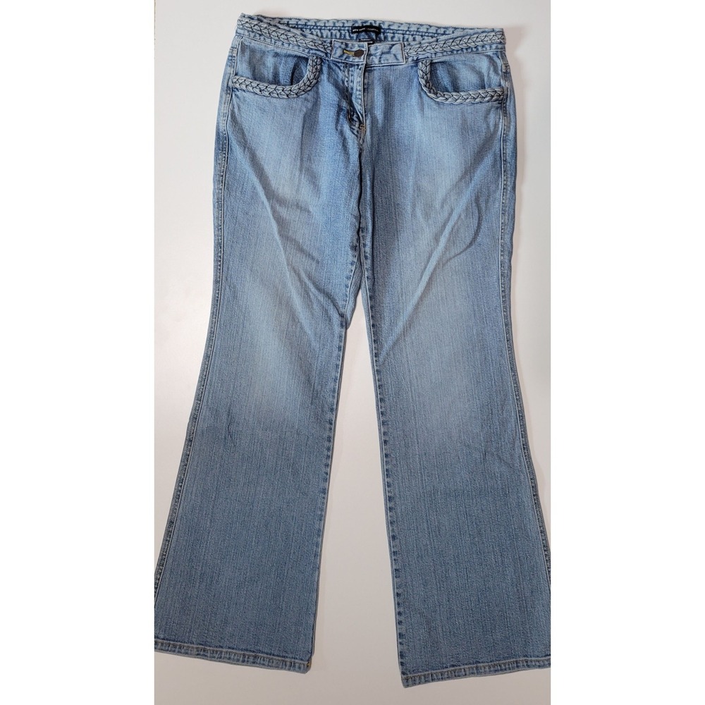 New York & Company Braided Trim Bootcut Jeans